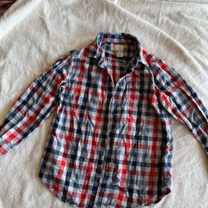 Crewcuts flannel button down size 8